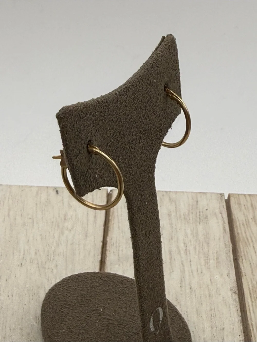 14k Classic Gold Hoop Earrings - Small Lightweight Hoops